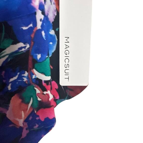 Magicsuit Flower Child Floral Separate Rita Ruffle Tankini Swimsuit Top Size 12 - Picture 7 of 10